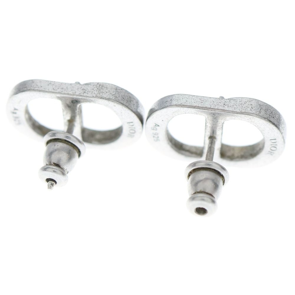 Dior♡CD♡ラインストーン♡ピアス♡シルバー♡ Christian Dior (クリスチャンディオール) CDロゴ ラインストーン