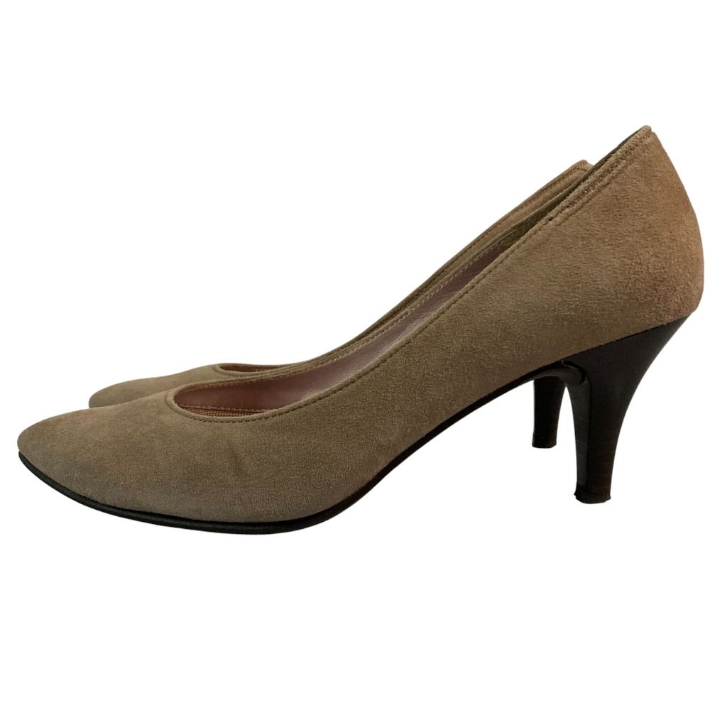 美品 銀座かねまつ MISS SLENDER スウェードパンプス サイズ23cm