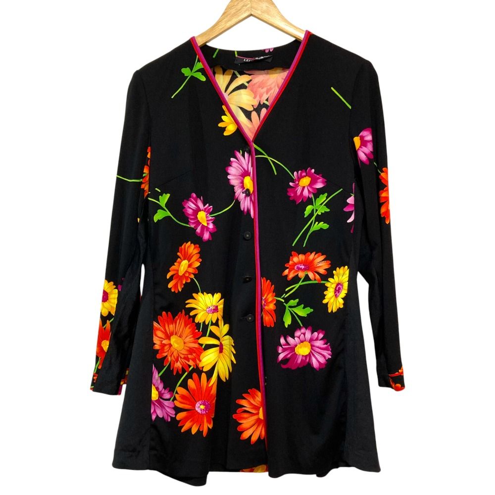 美品 LEONARD FASHION レオナールファッション フラワープリント  