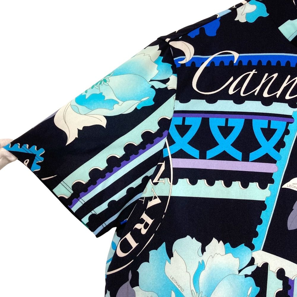 良品 LEONARD SPORT レオナールスポーツ フラワープリント ハイネック