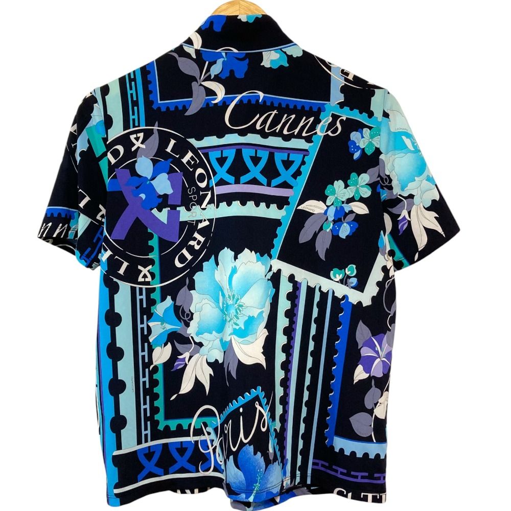 良品 LEONARD SPORT レオナールスポーツ フラワープリント ハイネック