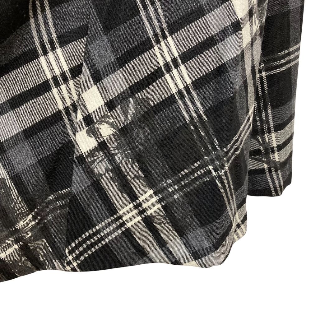 美品 INGEBORG インゲボルグ ウールモノトーンチェックユリpt. ロング  