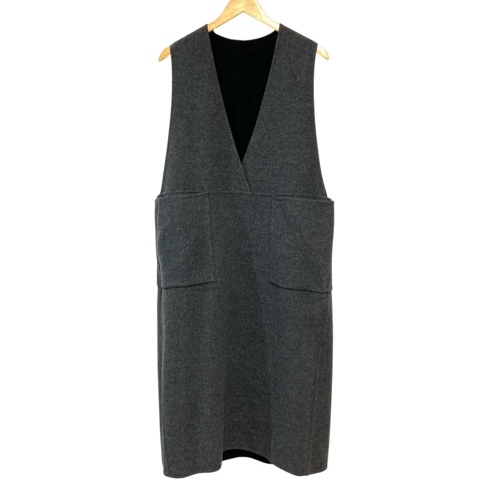 美品 DRAWER ドゥロワー ウール リバー ワンピース 6526-234-1323  