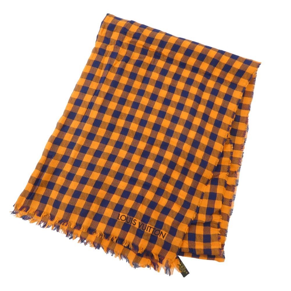 LOUIS VUITTON ルイ・ヴィトン ロゴ刺繍 エトール マサイチェック