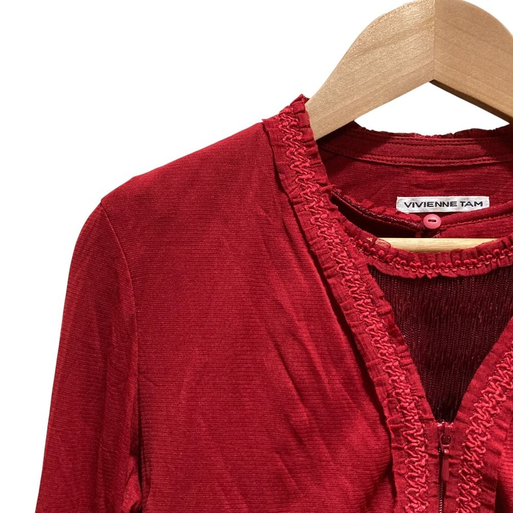 美品 VIVIENNE TAM ヴィヴィアンタム クロップド ジャケット プリーツ  