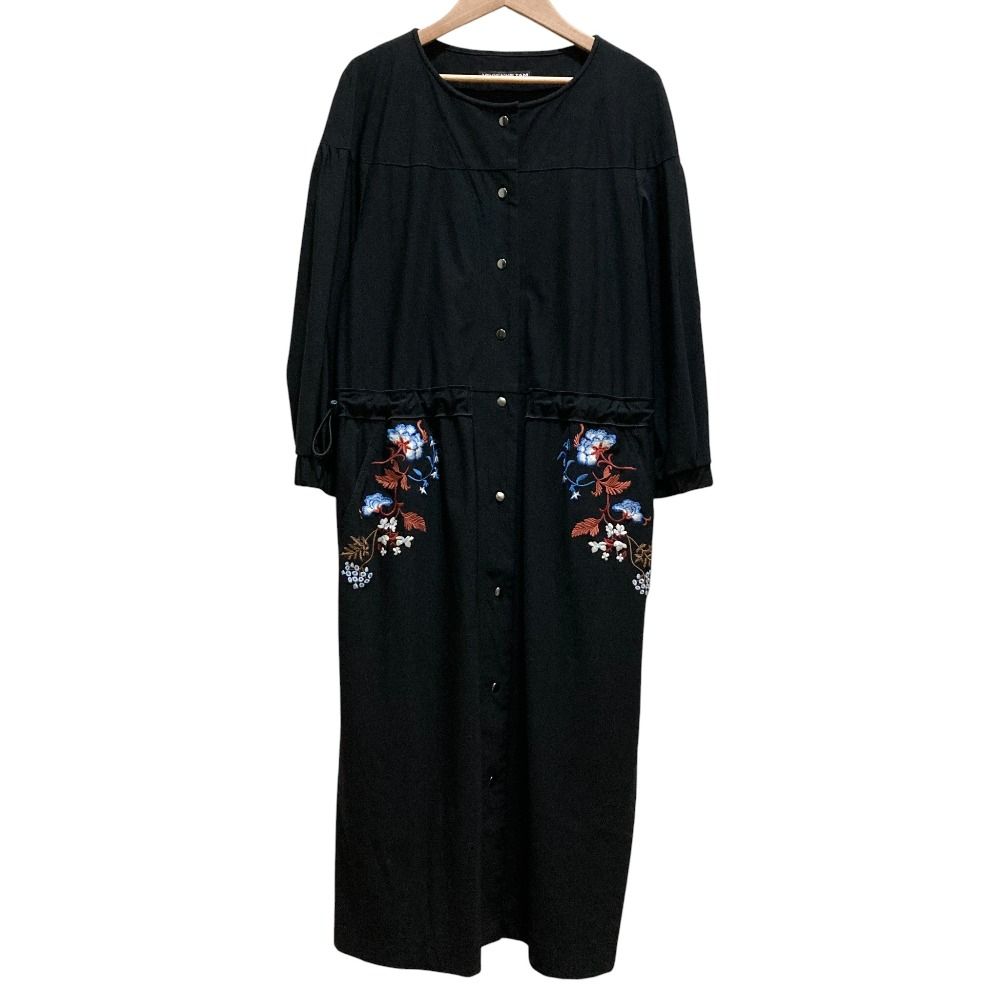 良品 VIVIENNE TAM ヴィヴィアンタム フラワー刺繍 シャツ ワンピース  