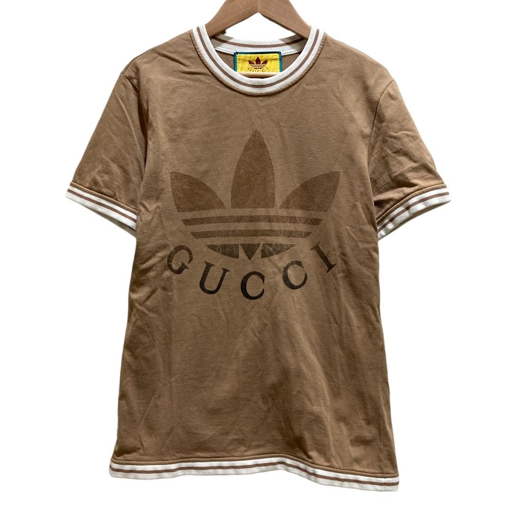GUCCI ロゴプリント Tシャツ ブラウン 798115_XJHDG_2240_003_100_0000