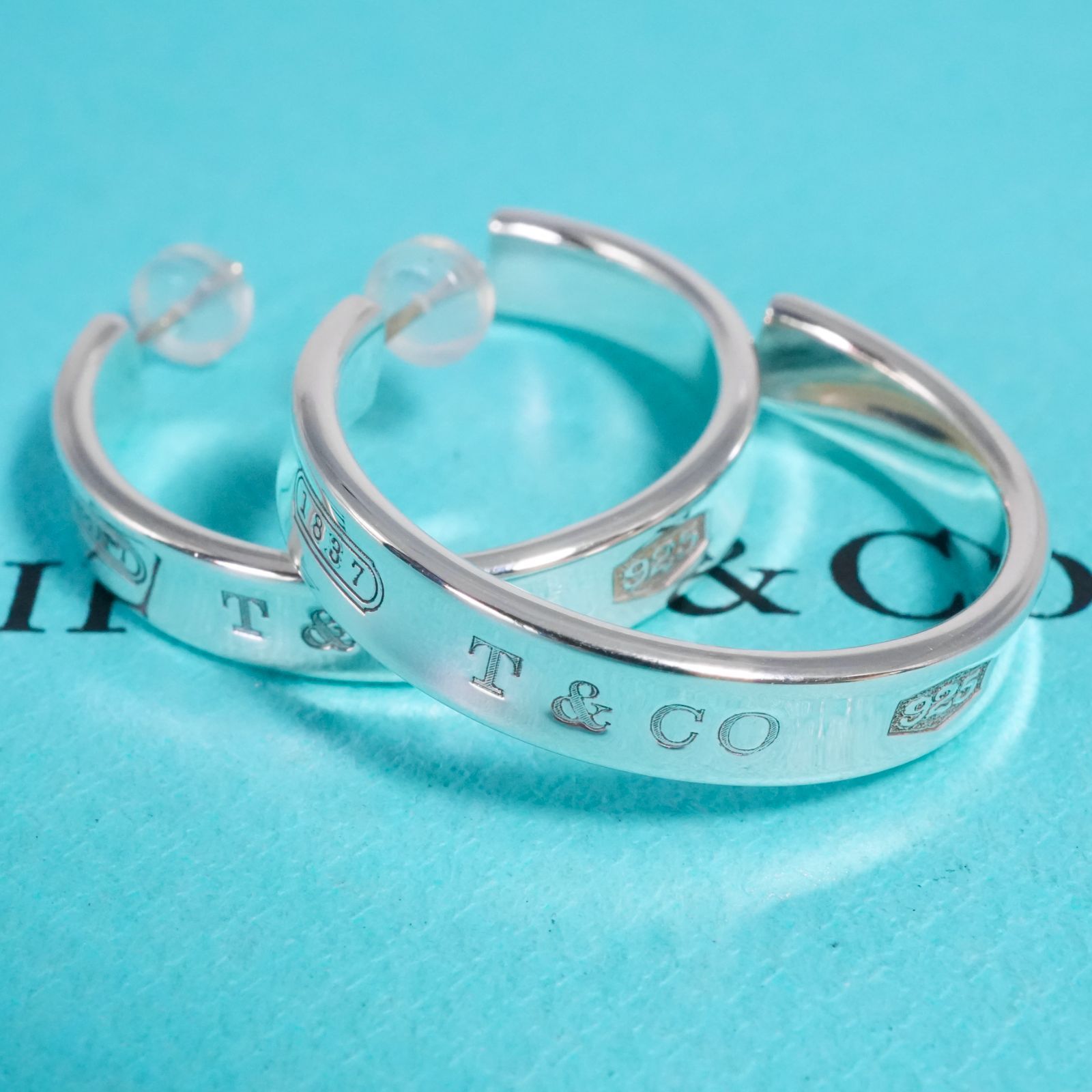 あんしん鑑定】ティファニー TIFFANY ナローフープピアス 2024