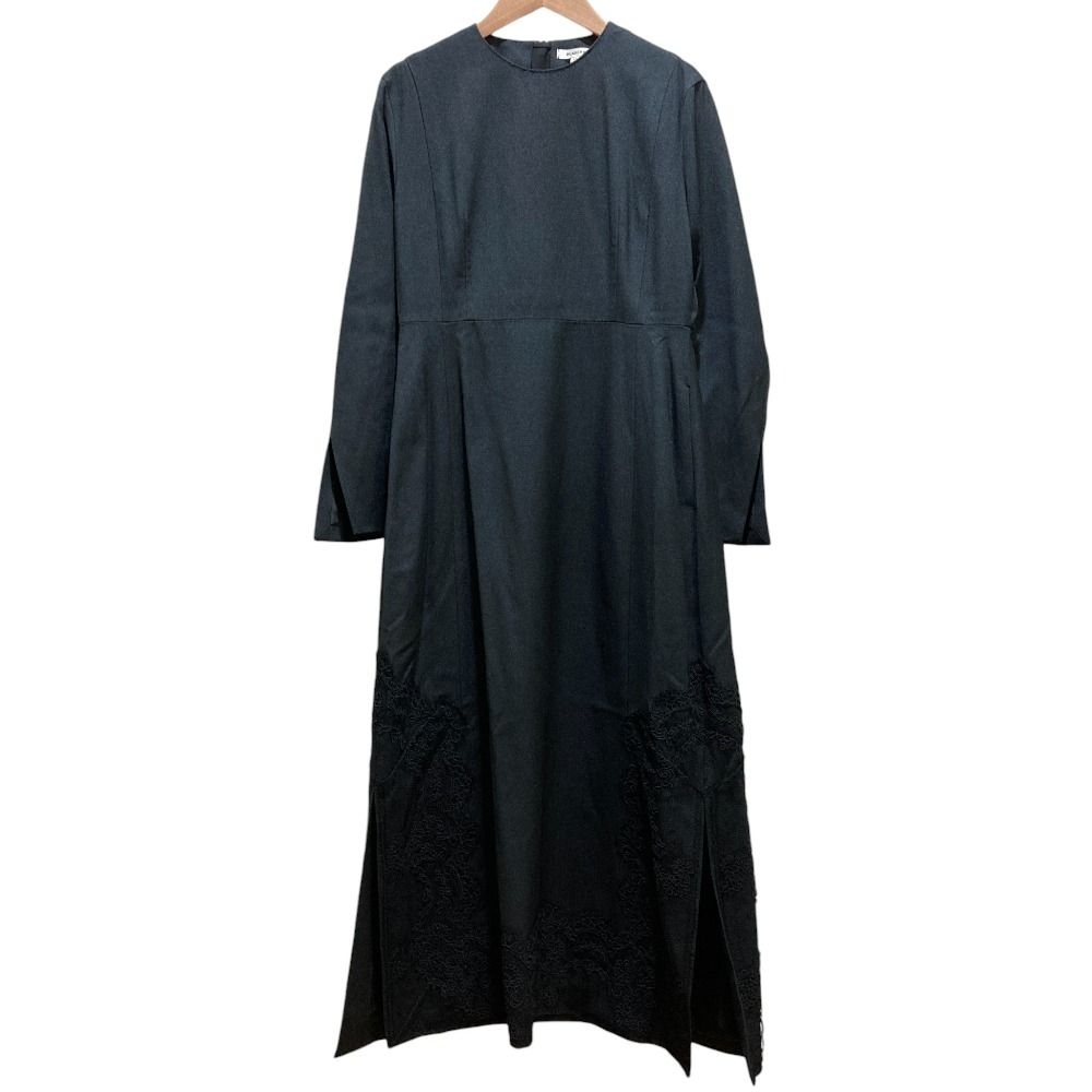 美品 BLAMINK ブラミンク コードレース シルク ロングワンピース 7926