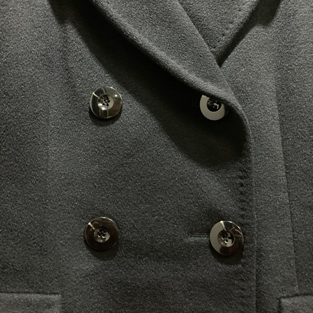 美品 Aquascutum アクアスキュータム 裏地レオパード カシミヤ ダブル  