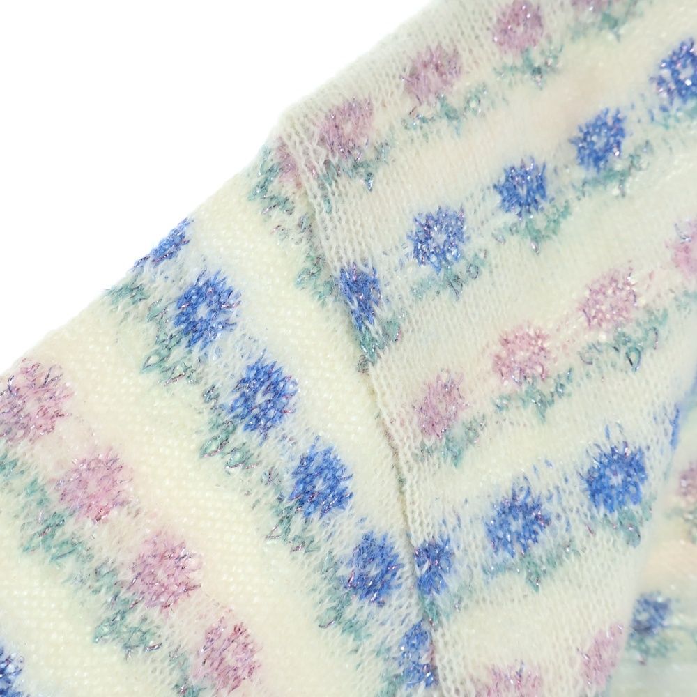 SUPREME (シュプリーム) 25AW Flowers Metalic Sweater アイボリー