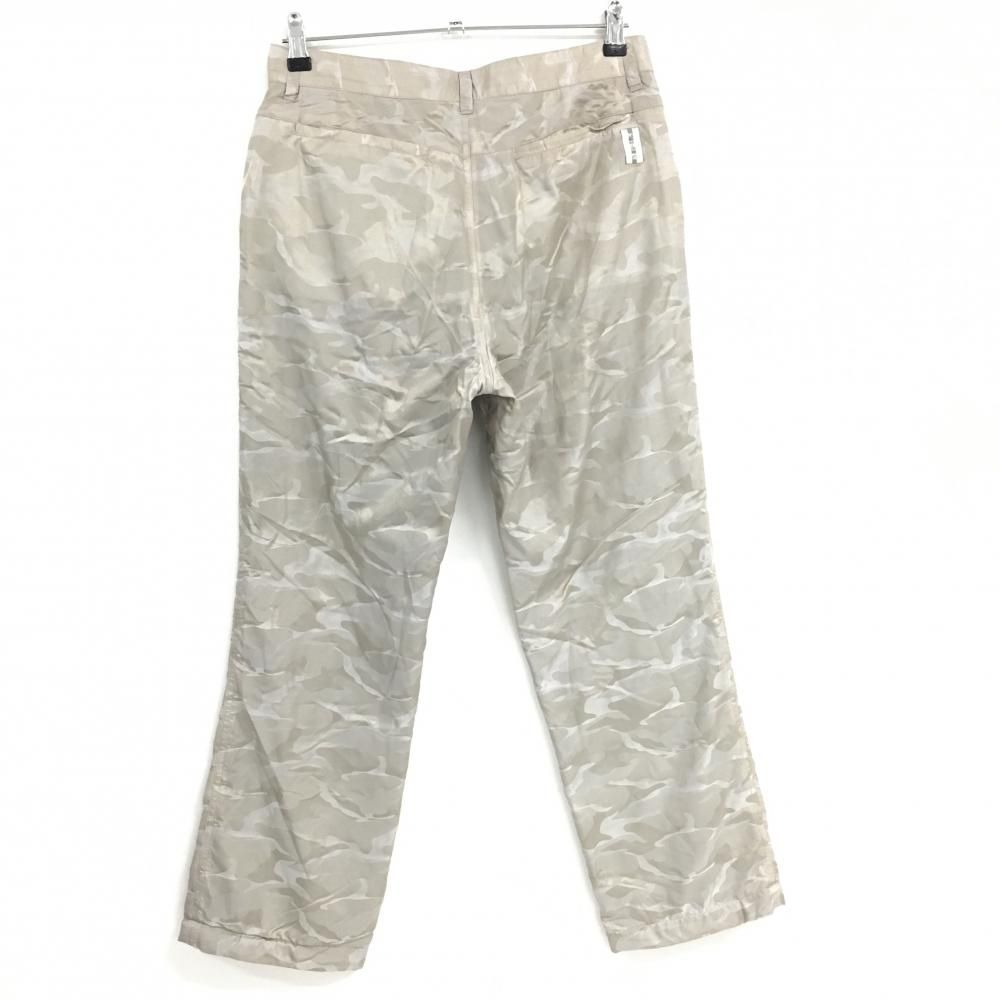 美品】ゾーイ パンツ グレージュ系 迷彩 カモフラ 蓄熱裏地 ワッペン