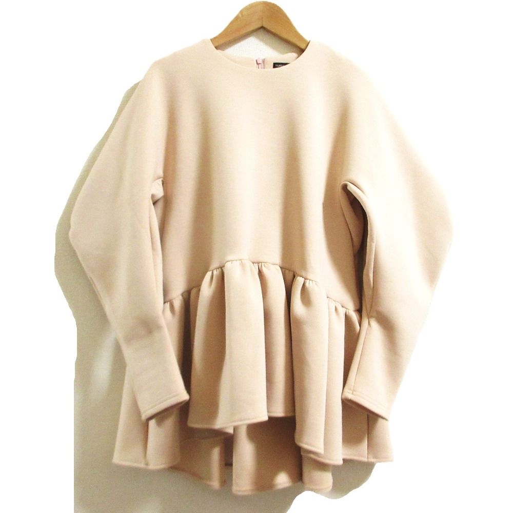 【極美品】ツルバイマリコオイカワ ペプラム ブラウス ピンク 極美品】ツルバイマリコオイカワ ペプラム ブラウス ピンク tsuru by