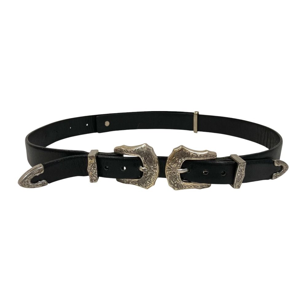 TOGA PULLA ダブルバックルベルト ブラック TOGA PULLA ダブルバックルベルト ブラック 美品 TOGA PULLA