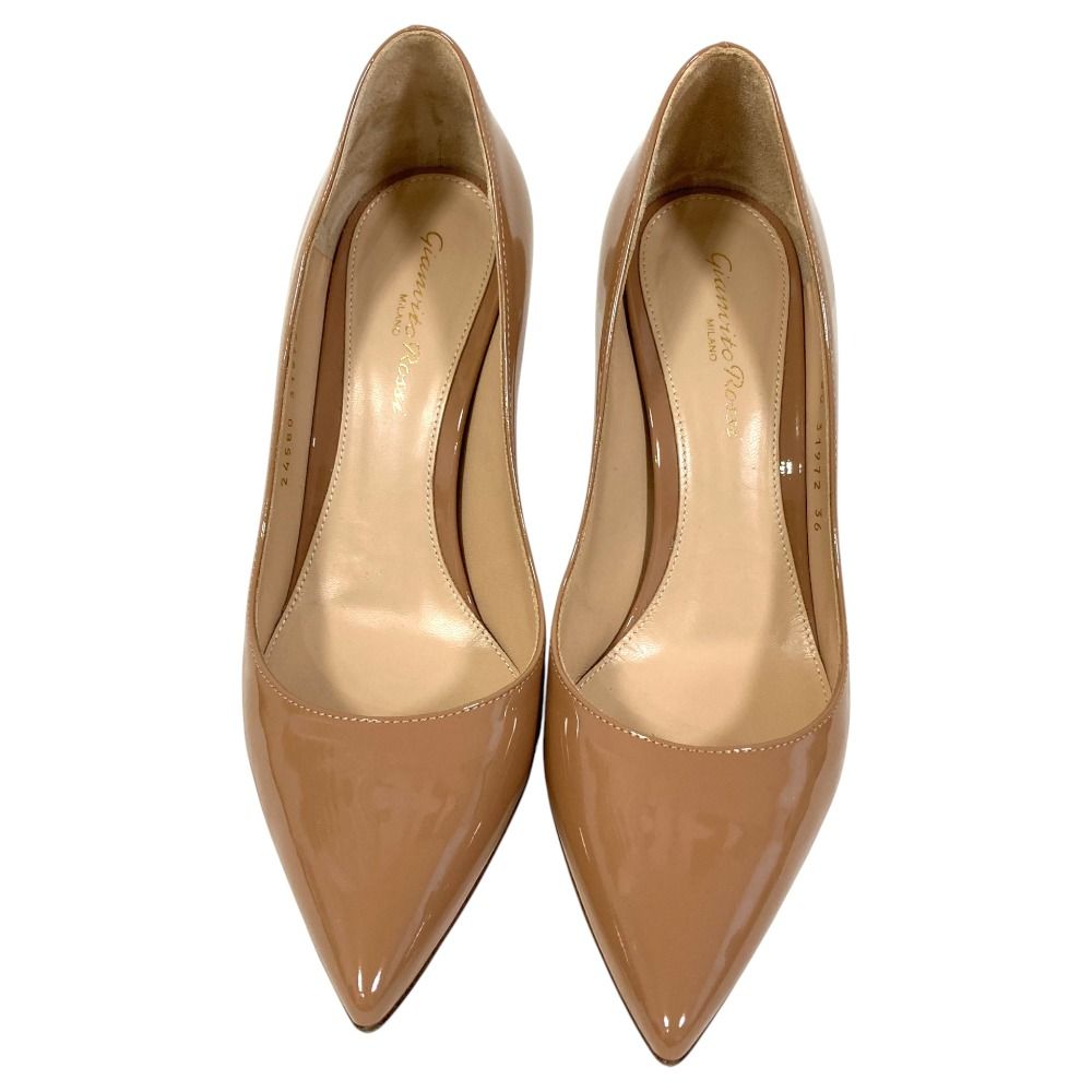 美品 Gianvito Rossi ジャンヴィトロッシ GIANVITO 85 ポインテッド