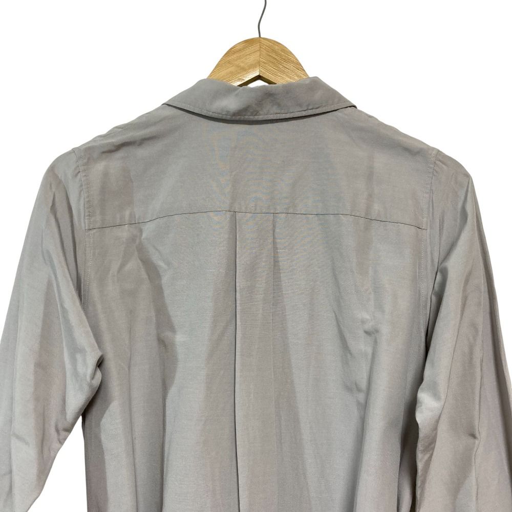 美品 DRAWER ドゥロワー PRE2コットンシルク シャツワンピース 6526  