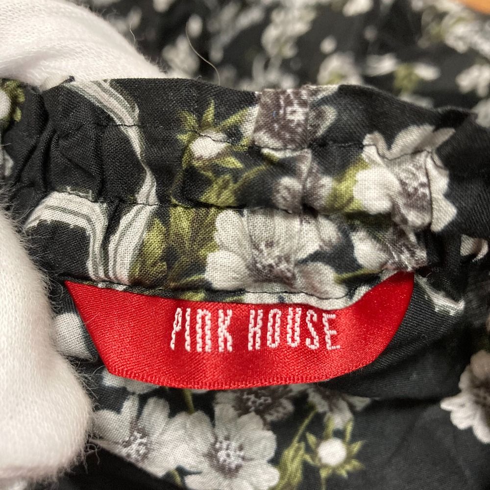 美品✨ピンクハウス　ティアード　リボン　ロングスカート　ピコフリル　ブラック 美品✨ピンクハウス ティアード リボン ロングスカート ピコフリル