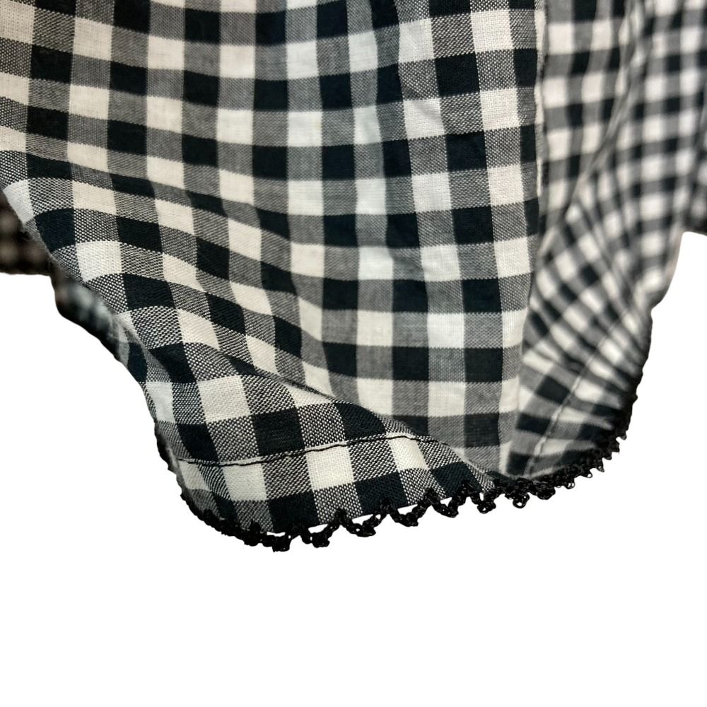 美品 PINK HOUSE ピンクハウス 前開き リボン ギンガムチェック ロング  