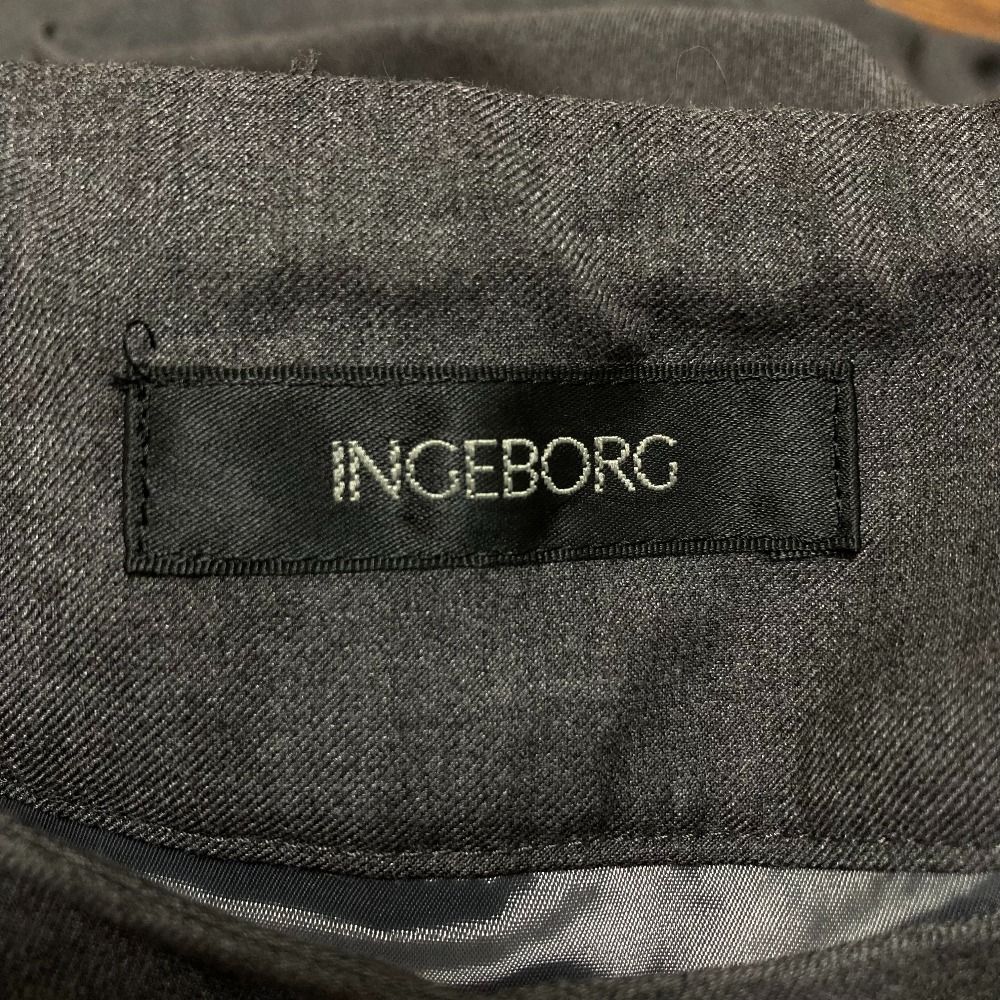 美品 INGEBORG インゲボルグ クリアツイル8枚パネルフレアースカート  