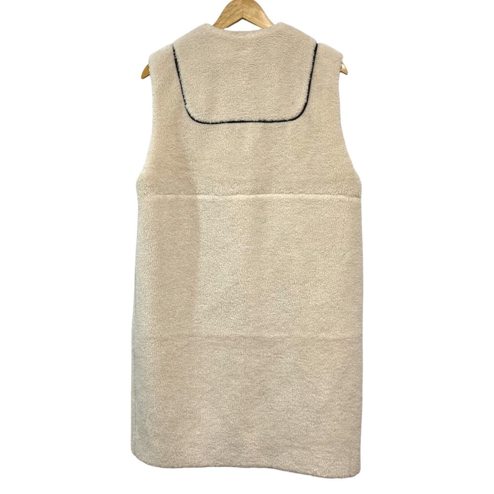 k*a様 yori アイボリー ボアジレ38ロングベスト美品ヨリ k*a様 yori アイボリー ボアジレ38ロングベスト美品ヨリ yori ロングジレ