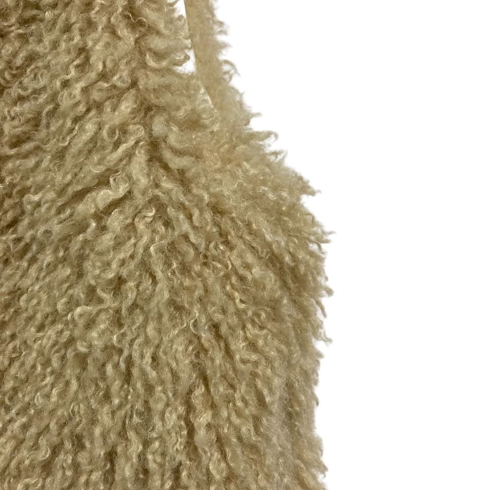 美品 23AW yori ヨリ ショートカールファーチョッキ エコファー ベスト