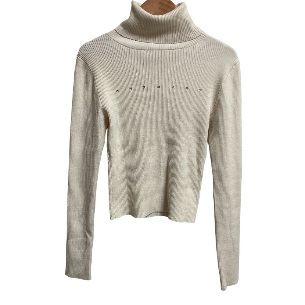 美品 Andmary アンドマリー Mary turtle knit tops タートルネック