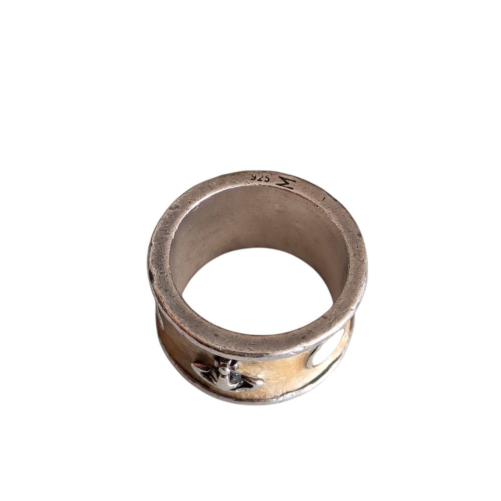 Vivienne Westwood｜キングリング　シルバー×アイボリー　S Vivienne Westwood｜キングリング シルバー×アイボリー S Vivienne