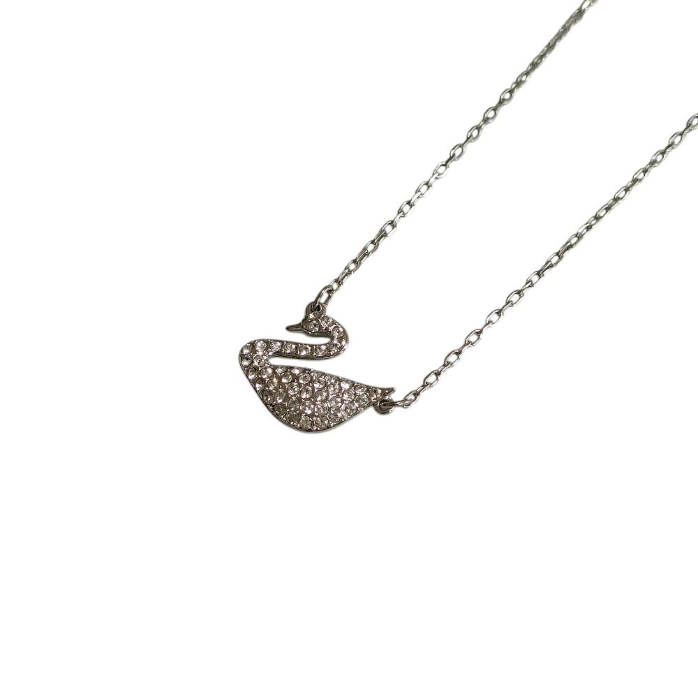 新品同様 SWAROVSKI スワロフスキー クリスタル パヴェ スワン