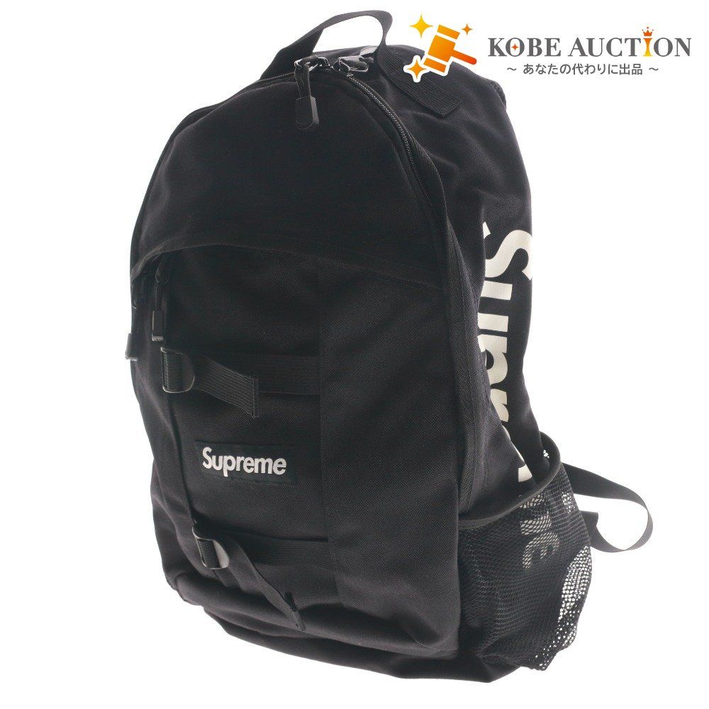 Supreme シュプリーム 総柄 ロゴ バックパック リュック ブラック 70