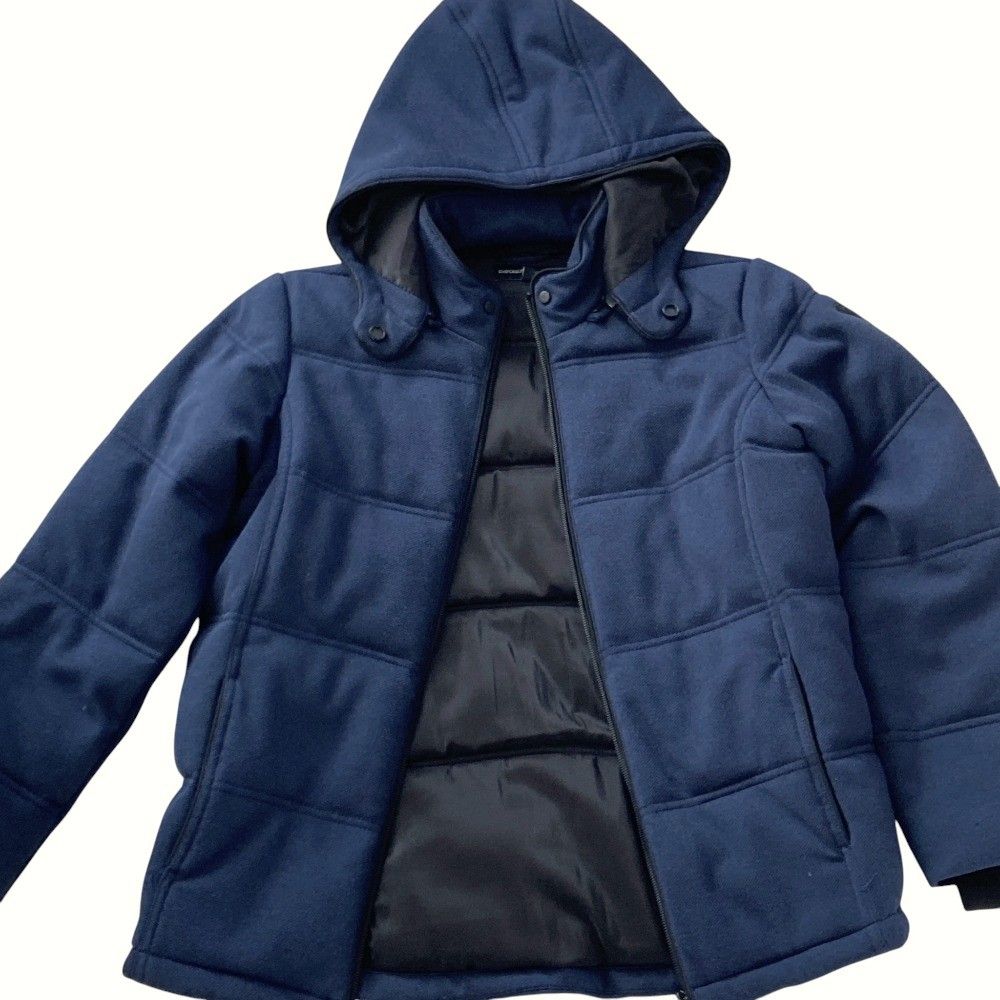 良品 EMPORIO ARMANI エンポリオアルマーニ フード付き 中綿ジャケット