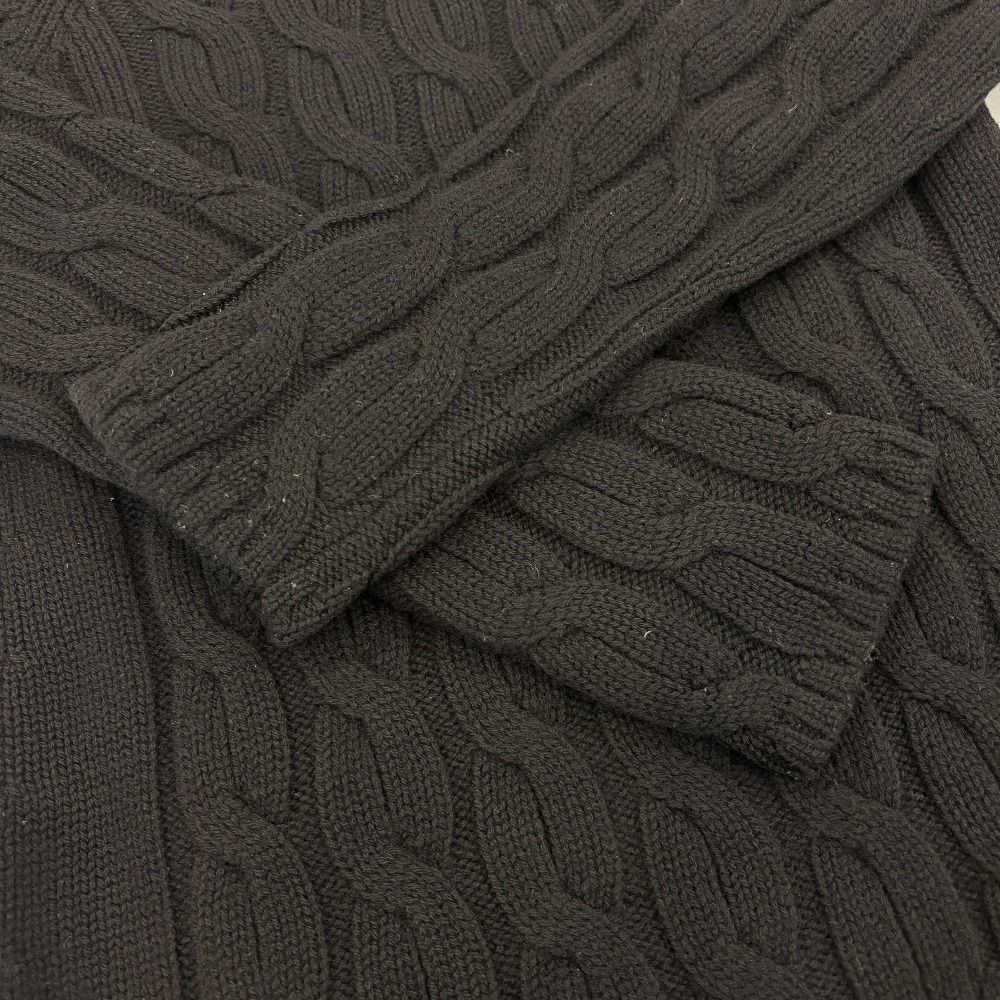 良品 Cruciani クルチアーニ クルーネック ケーブルニットセーター 38