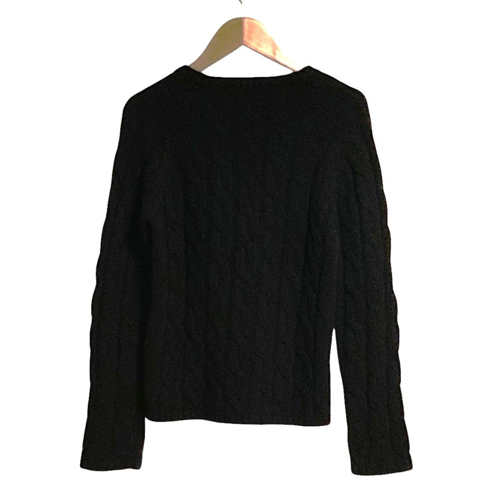 良品 Cruciani クルチアーニ クルーネック ケーブルニットセーター 38