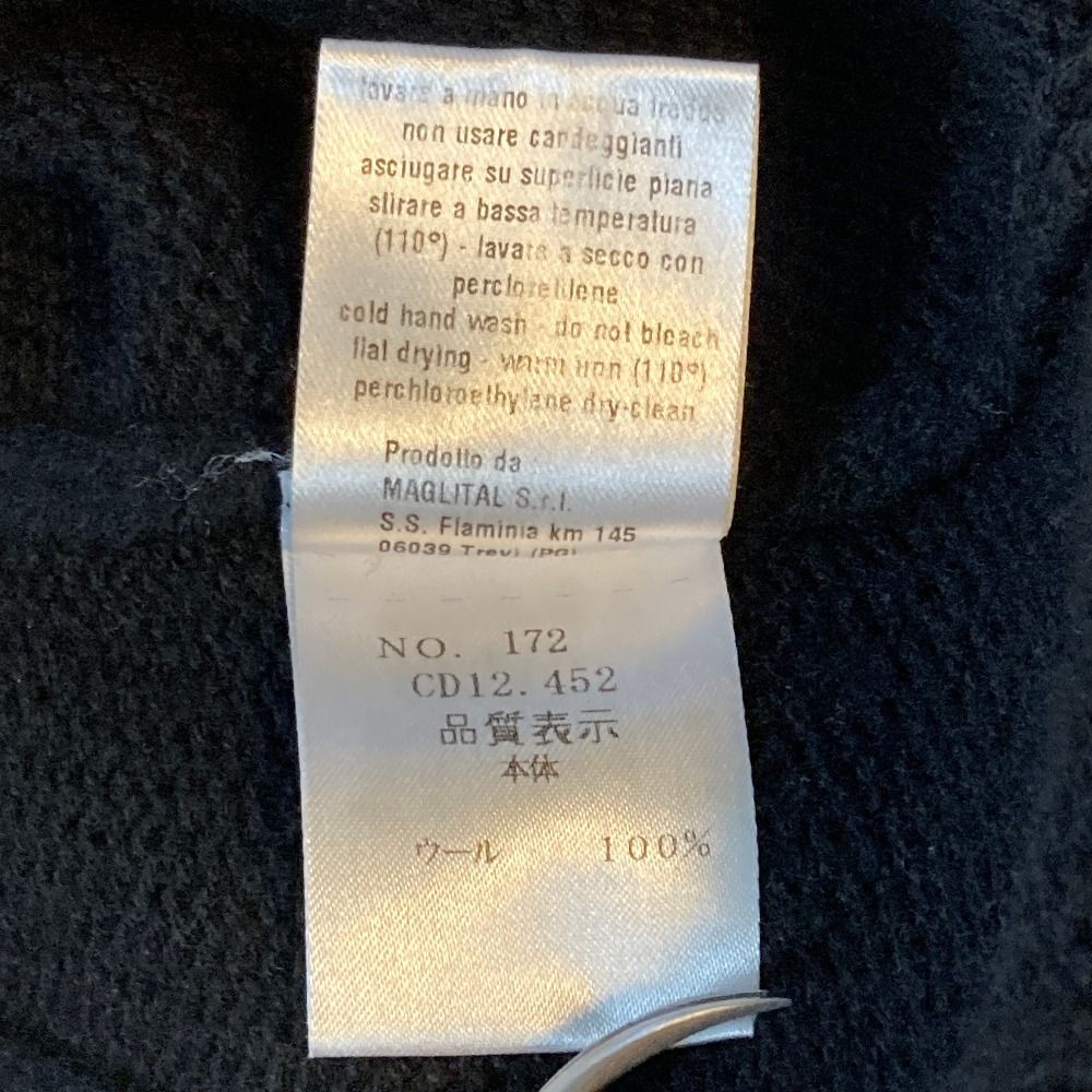 良品 Cruciani クルチアーニ クルーネック ケーブルニットセーター 38