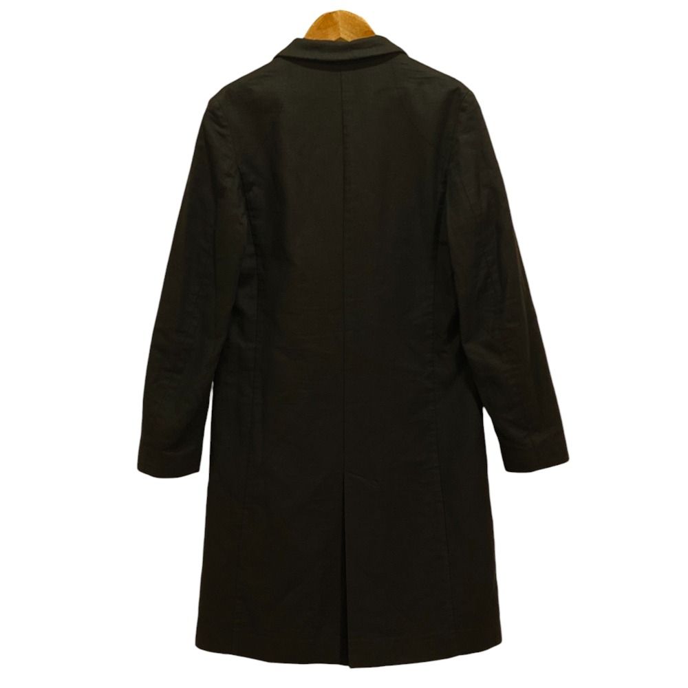 良品 JEAN COLONNA ジャンコロナ コットン ロングコート 38 ブラック 