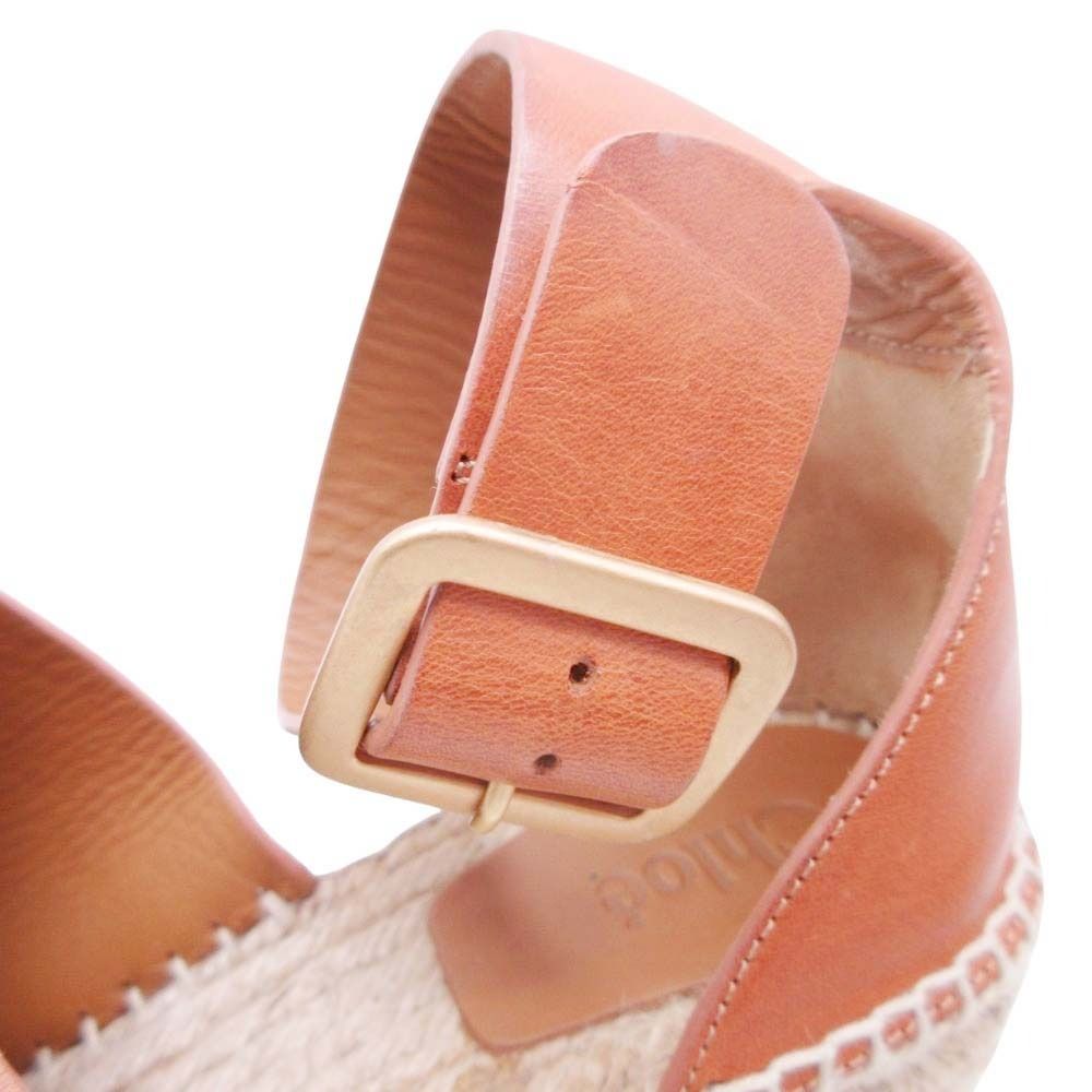 新品同様 chloe クロエ ウェッジソール サンダル シューズ