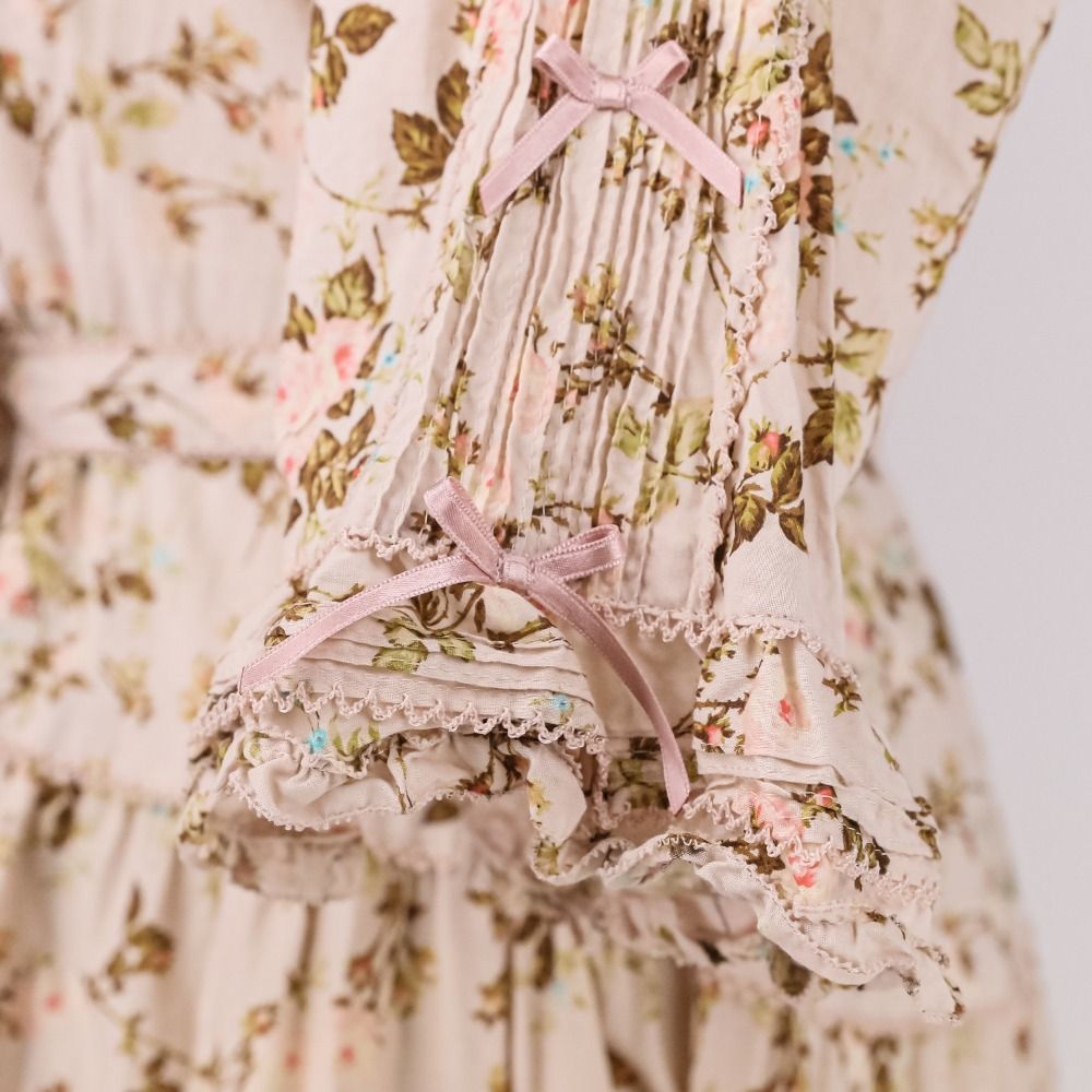 美品 PINK HOUSE ピンクハウス ピコフリル フラワーリボン フレア  