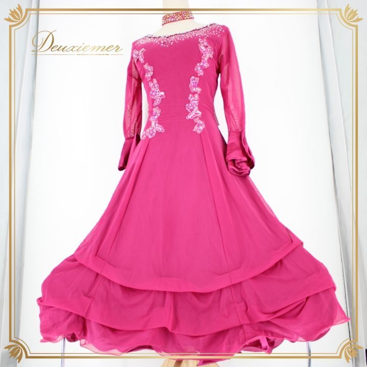 社交ダンス 衣装 スタンダード ドレス ワンピース パーティドレス