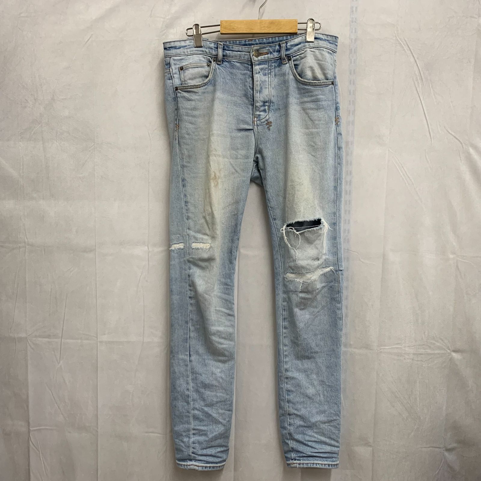 ksubi スビ ダメージ スキニーデニムパンツ 31 デニム メンズ