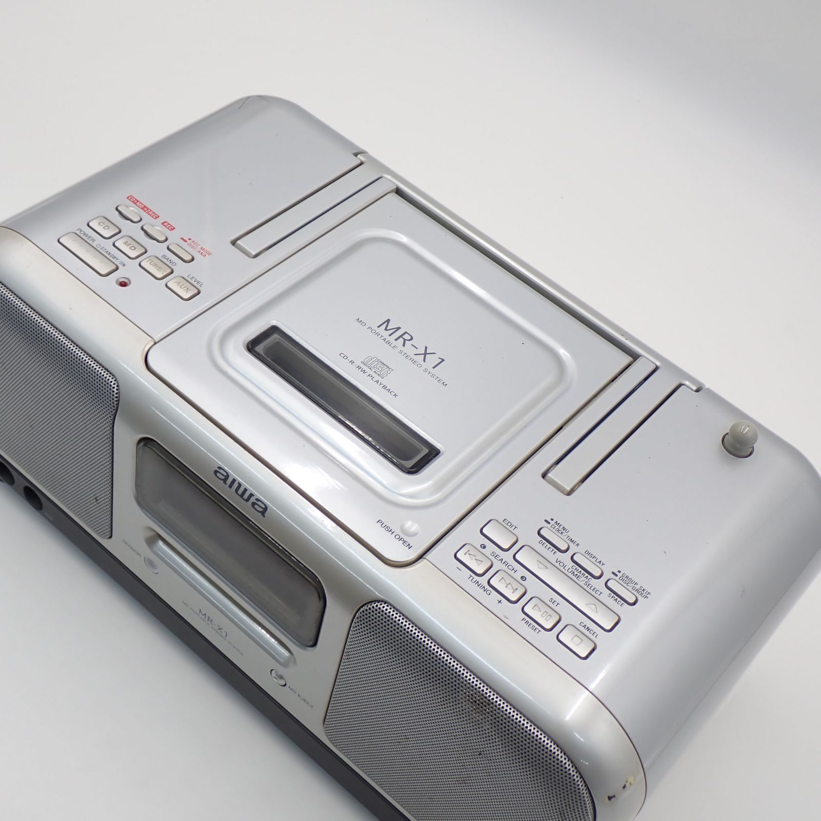 aiwa アイワ MDポータブルステレオシステム MR-X1 CD/MDコンポ 2001年