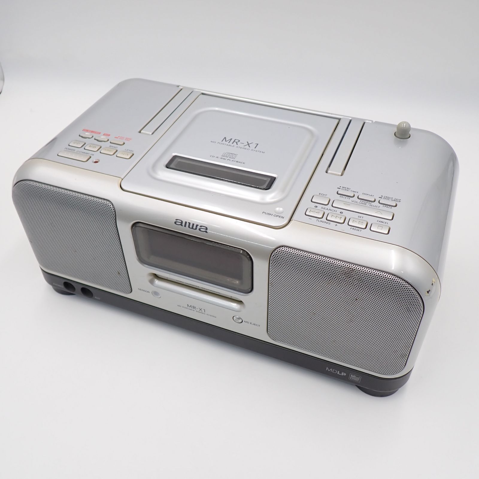aiwa アイワ MDポータブルステレオシステム MR-X1 CD/MDコンポ 2001年