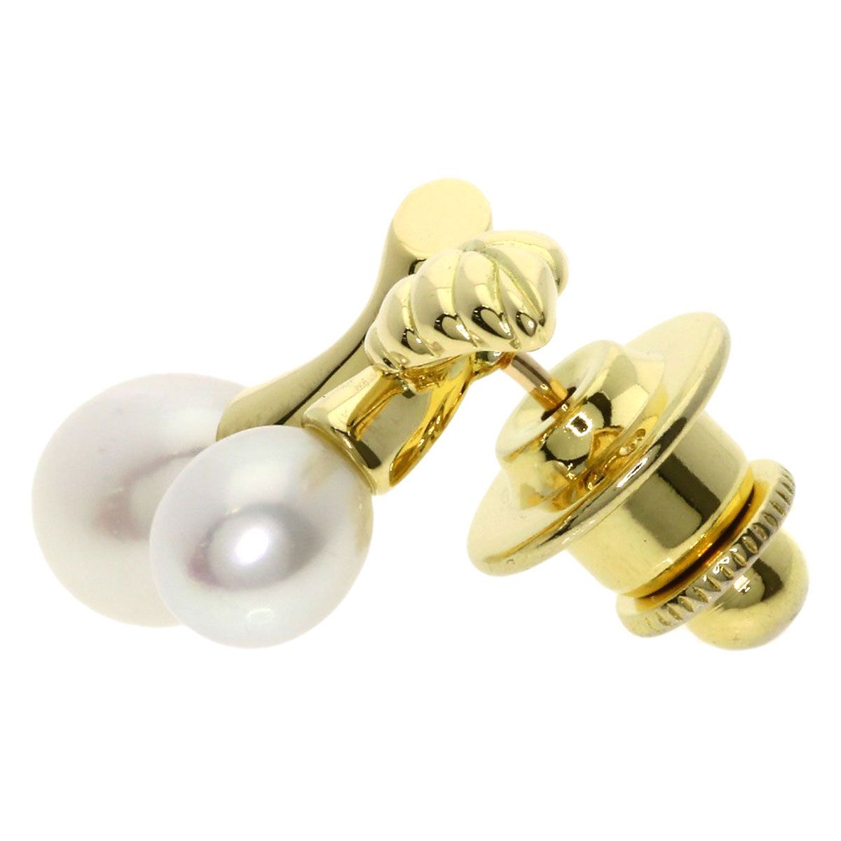 MIKIMOTO ミキモト ピンブローチ パール 真珠 ブローチ K18YG