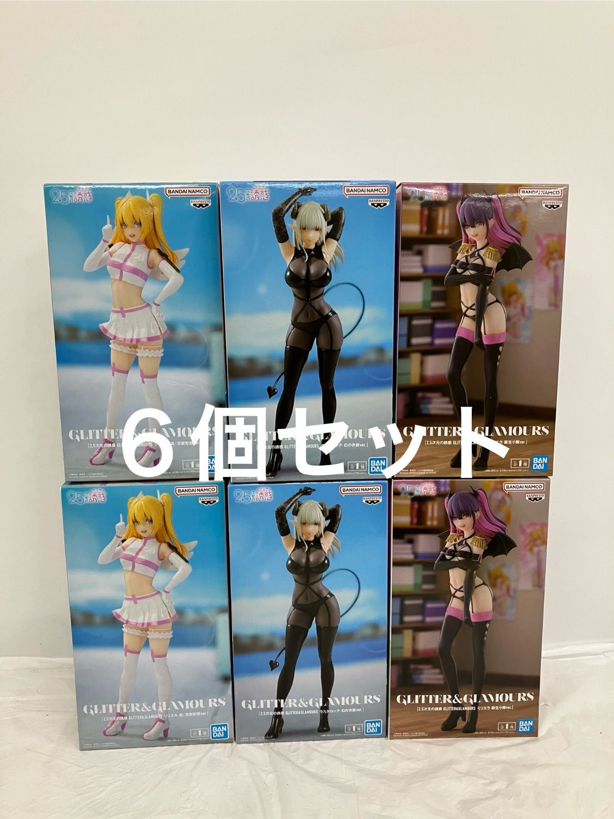 未開封 2.5次元の誘惑 GLITTER&GLAMOURS フィギュア 3種6個セット