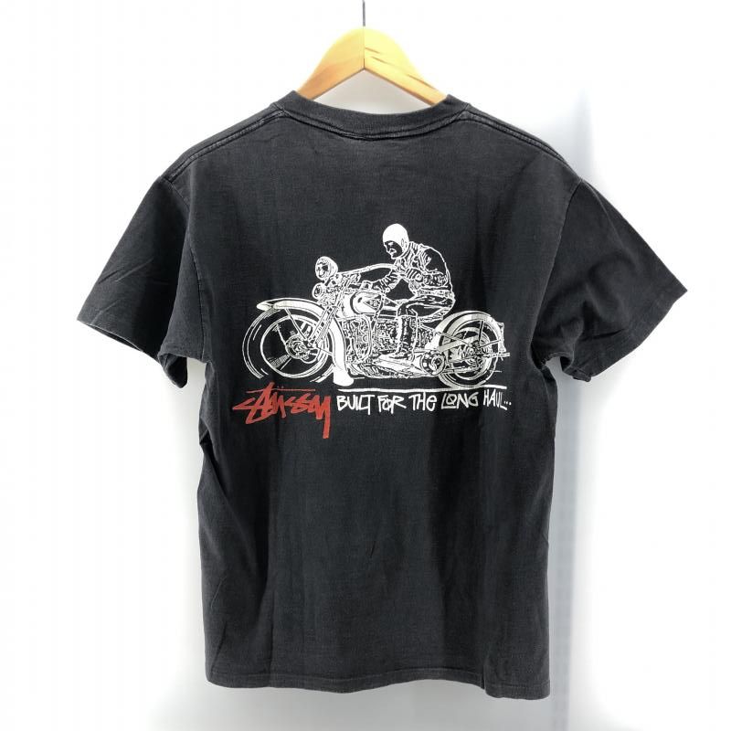 中古】STUSSY 80s USA製 黒タグ BUILT FOR THE LONG HAUL Tシャツ