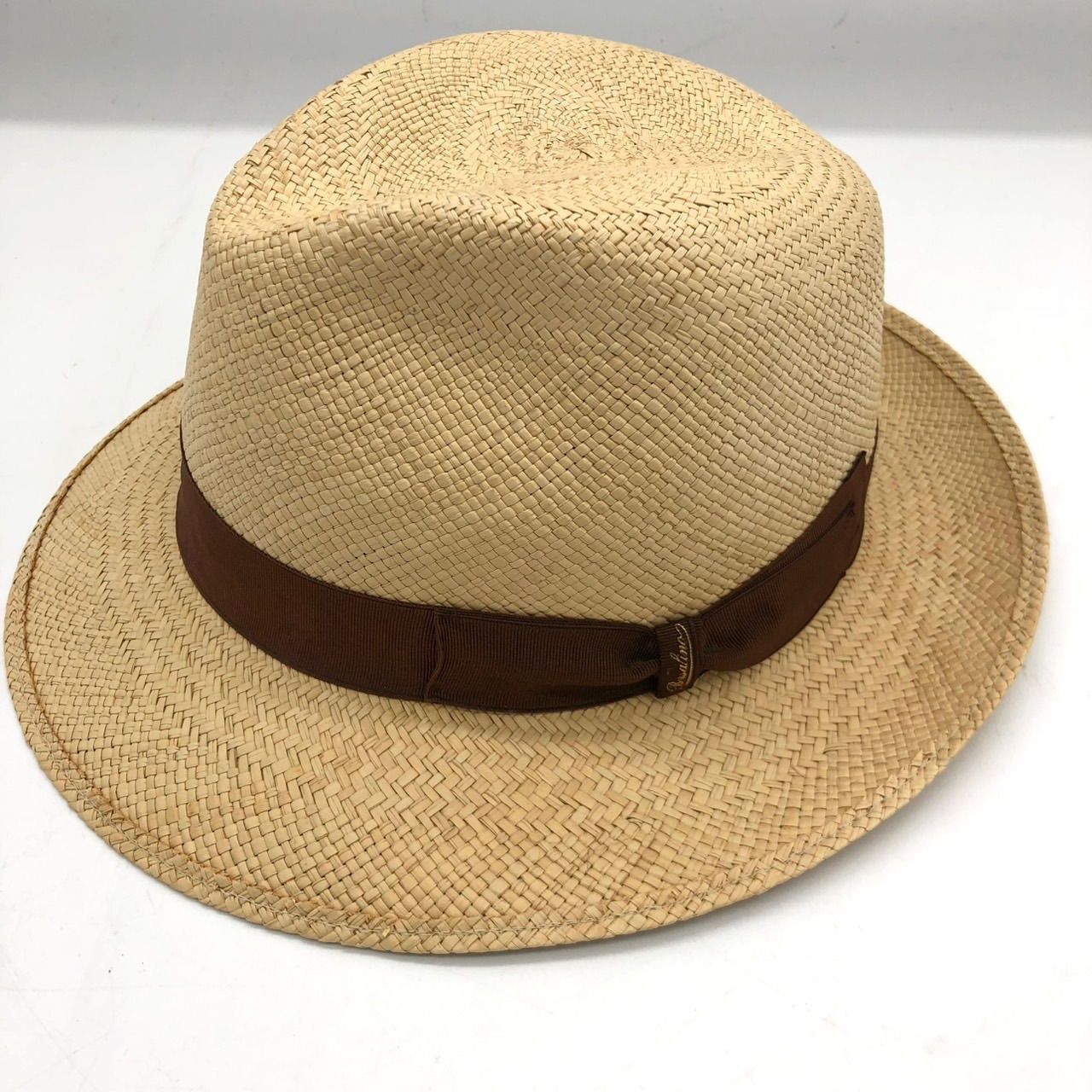 Borsalino パナマハット　サイズ60 帽子 ボルサリーノ イタリア製 Borsalino（ボルサリーノ） パナマハット イタリア製 メンズ 大きい