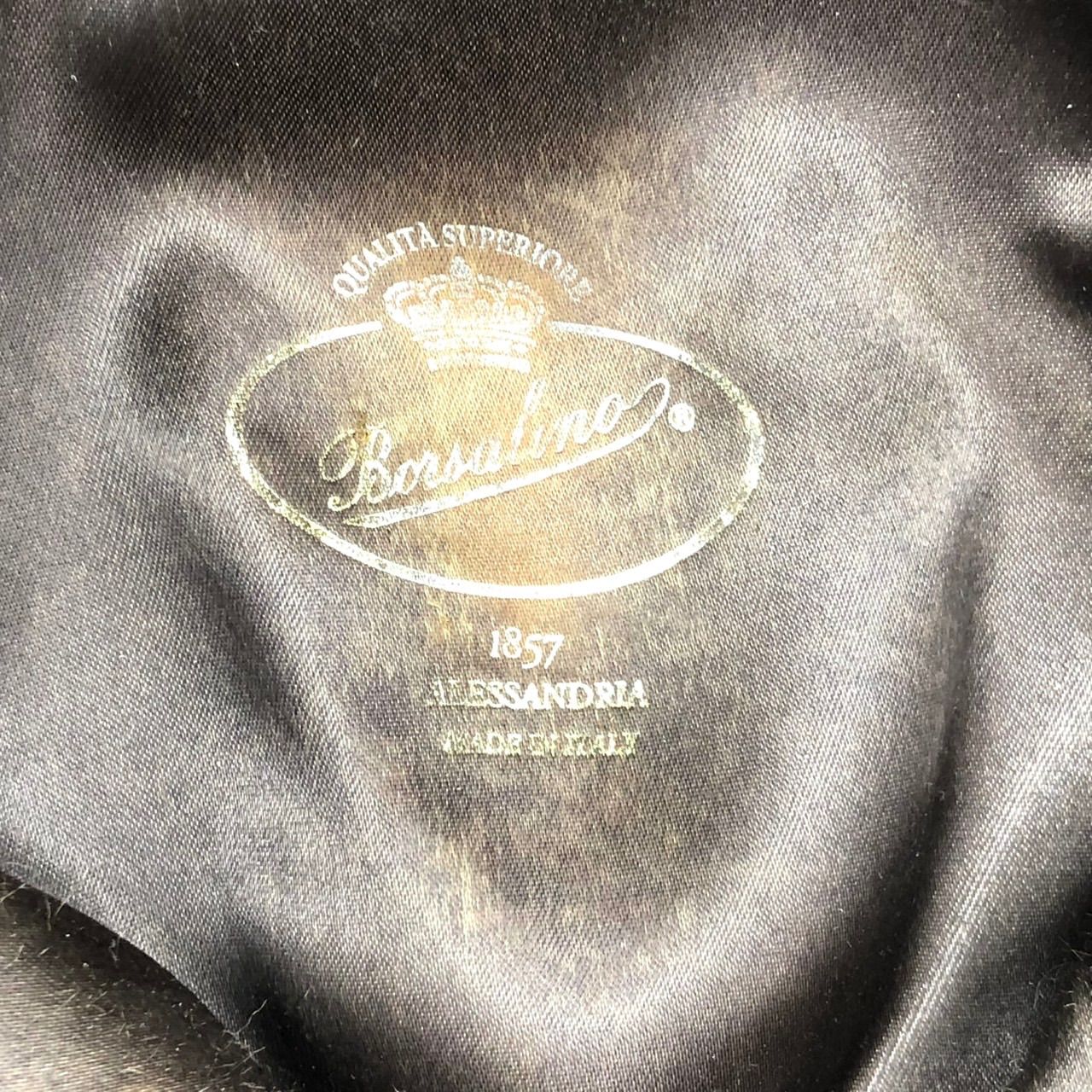 メンズ イタリア製 Borsalino ボルサリーノのフェルトハット 兎毛