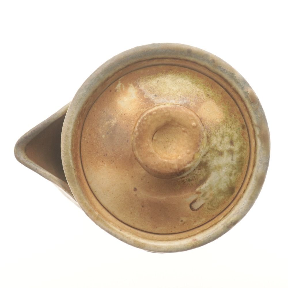 □ 佐久知炎仙 宝瓶 急須 秘色南蛮焼 時代物 煎茶道具 煎茶器 骨董品