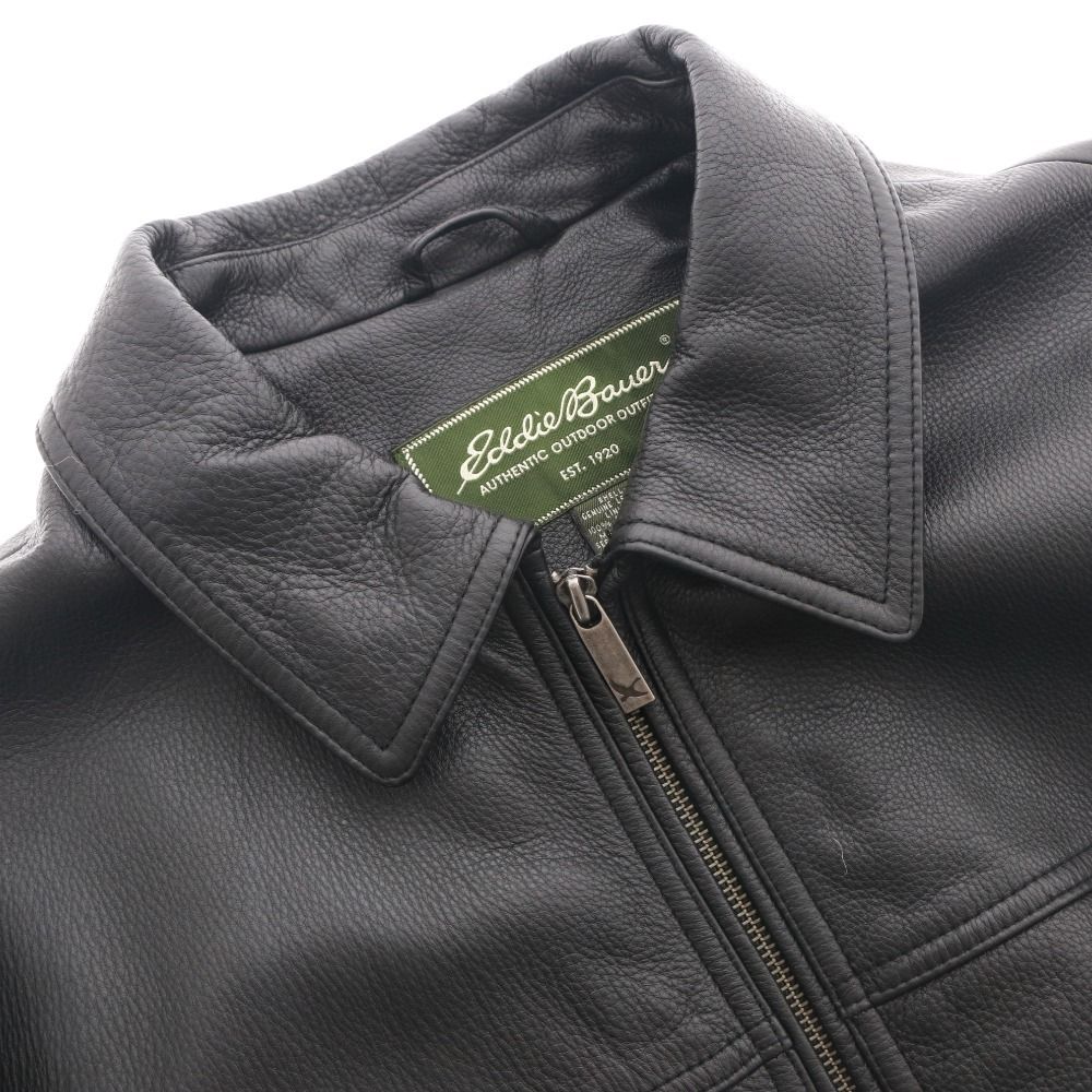 □ エディーバウアー Eddie Bauer レザーカーコート ジャケット