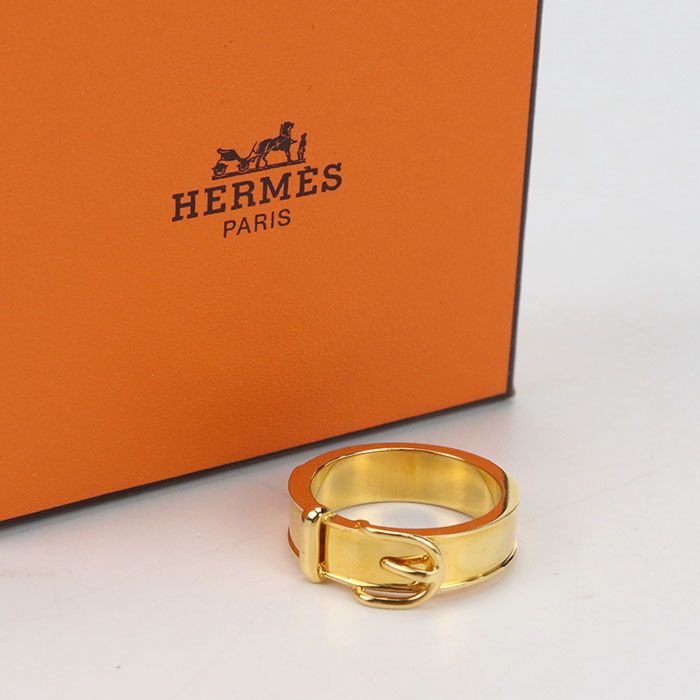 HERMES エルメス サンチュール スカーフリング メタル【中古