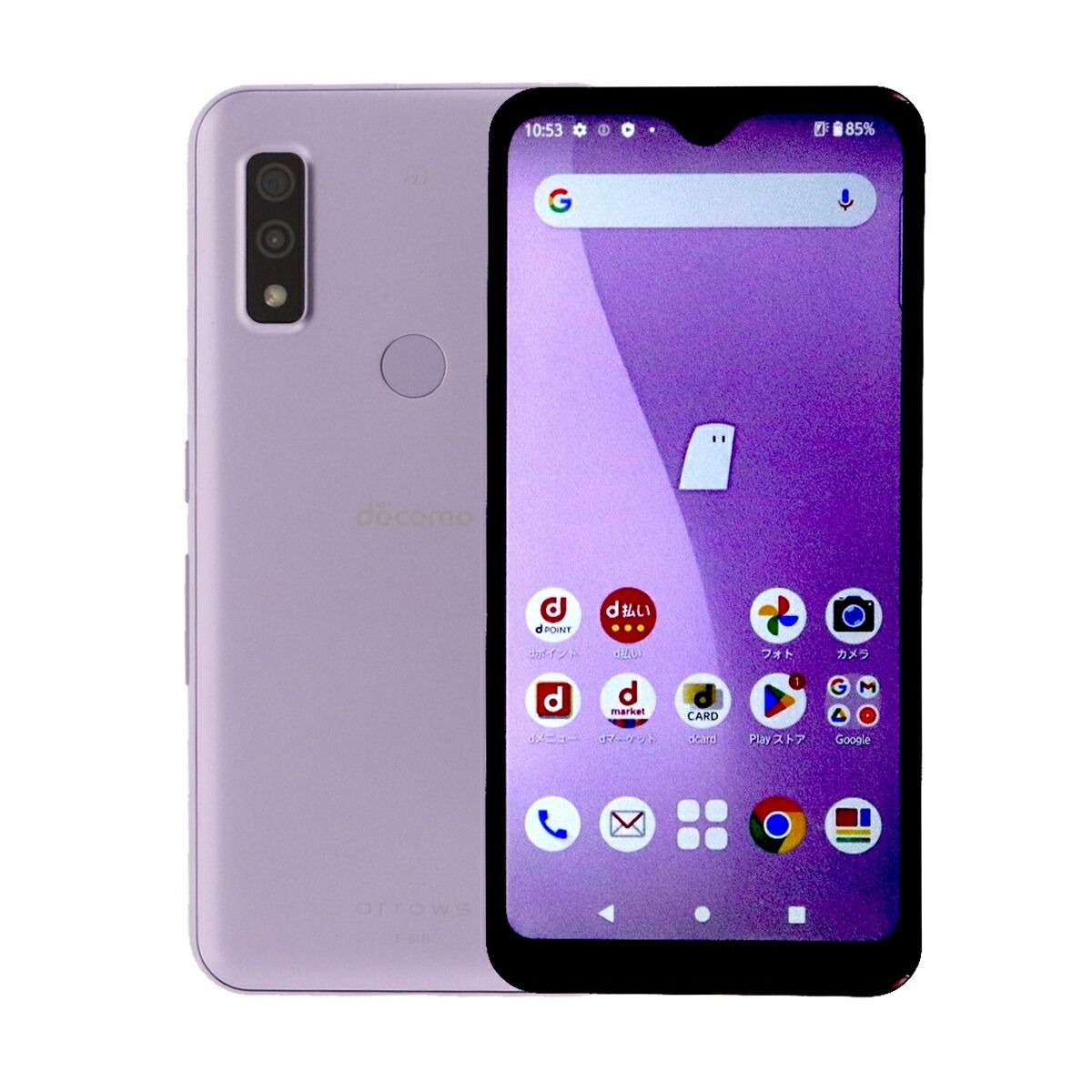 Arrows We 64GB パープル Fujitsu F-51B ドコモ SIMロック解除済み B