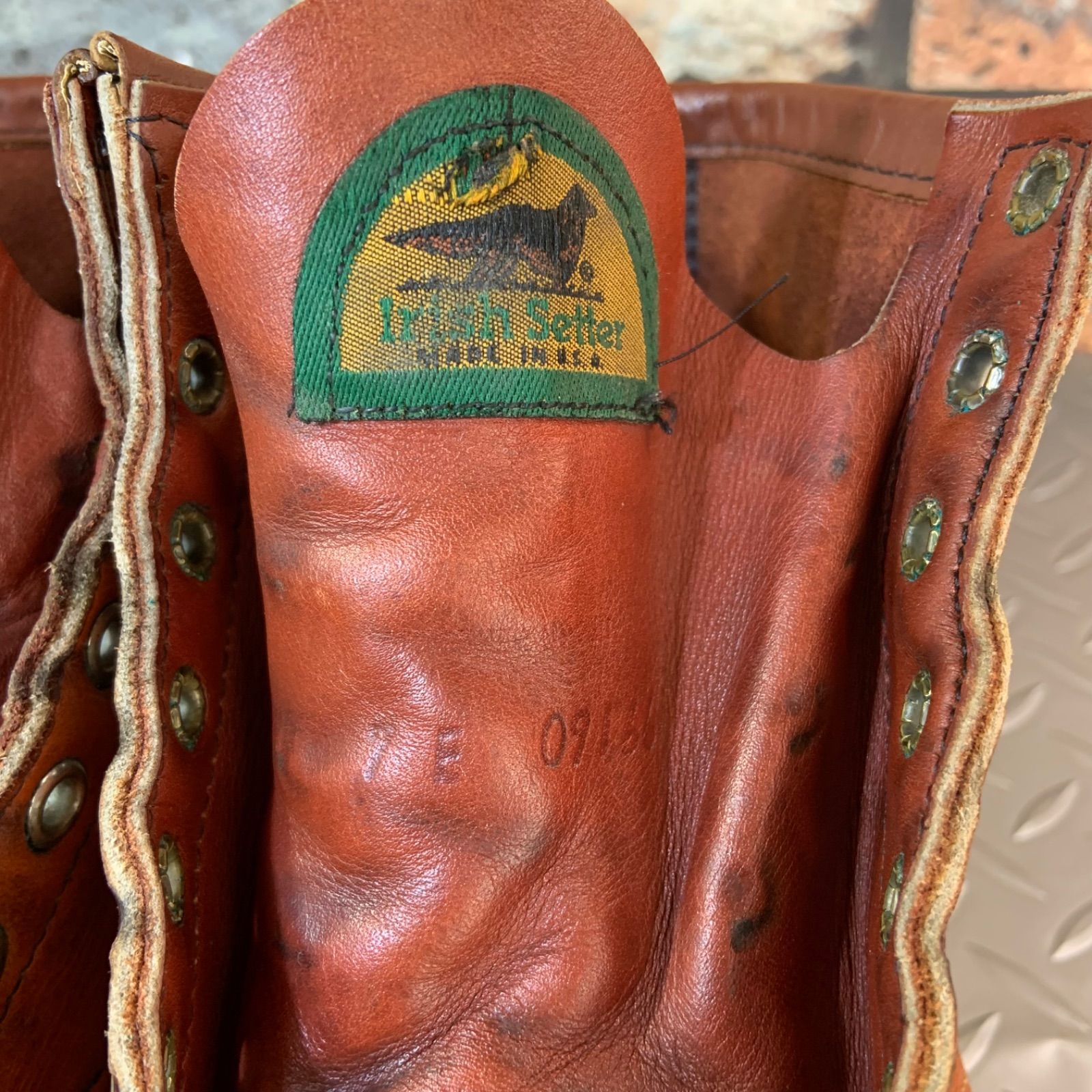 ☆REDWING 875 激レア アイリッシュセッター ダブル半円犬タグ 1994年